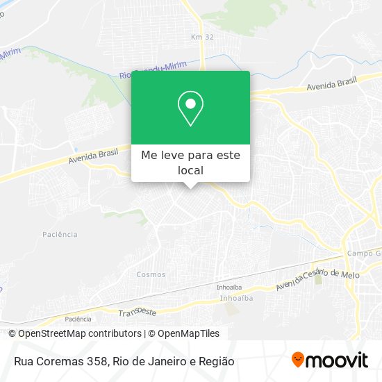 Rua Coremas 358 mapa