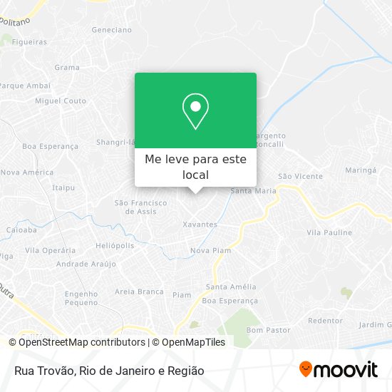 Rua Trovão mapa