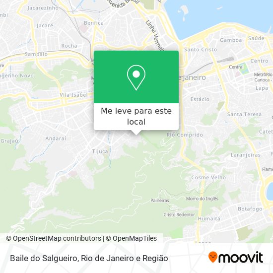 Baile do Salgueiro mapa