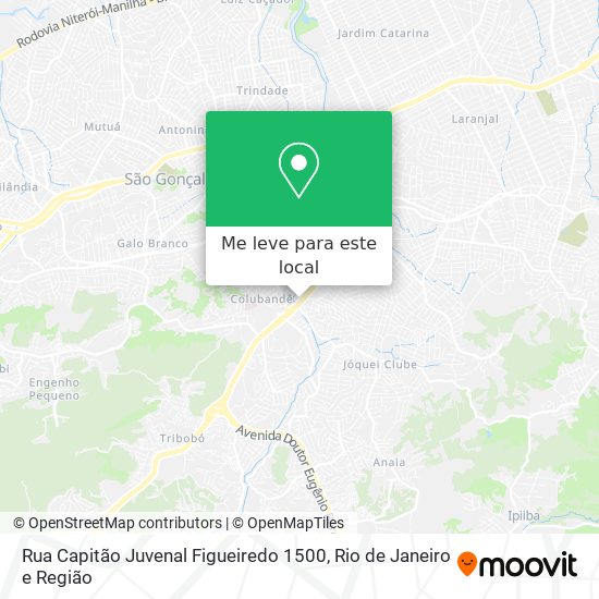 Rua Capitão Juvenal Figueiredo 1500 mapa