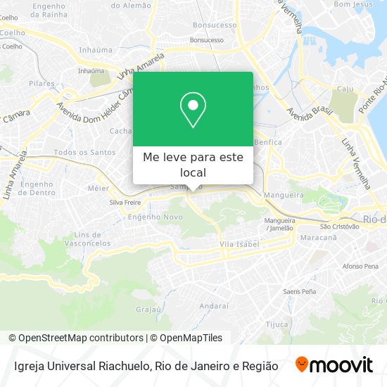 Igreja Universal Riachuelo mapa