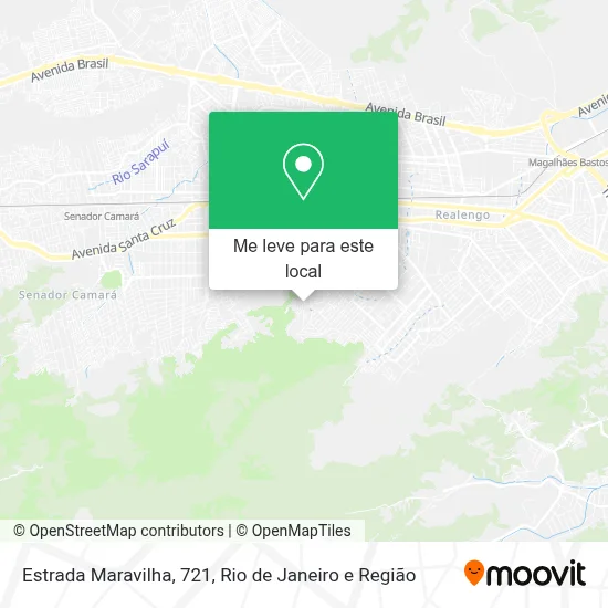 Estrada Maravilha, 721 mapa