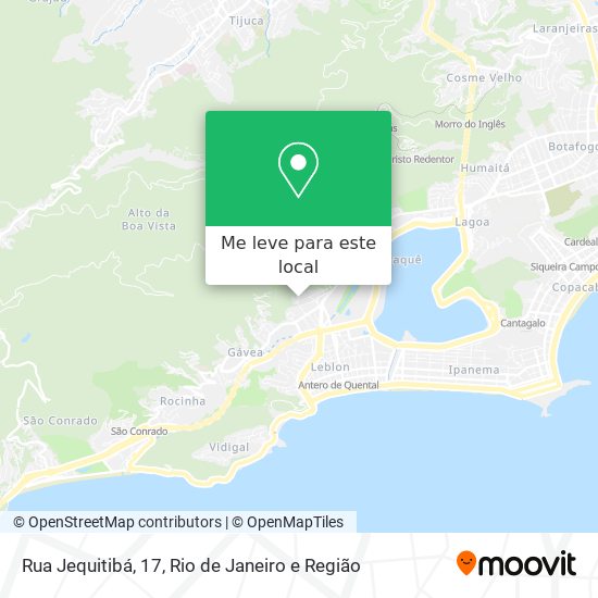Rua Jequitibá, 17 mapa