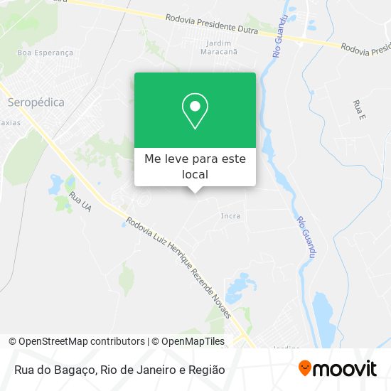 Rua do Bagaço mapa