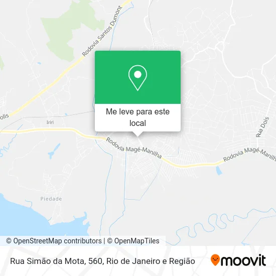 Rua Simão da Mota, 560 mapa