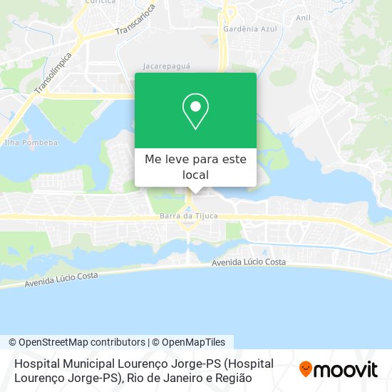 Hospital Municipal Lourenço Jorge-PS mapa