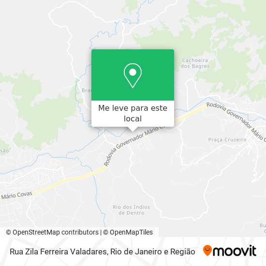 Rua Zila Ferreira Valadares mapa