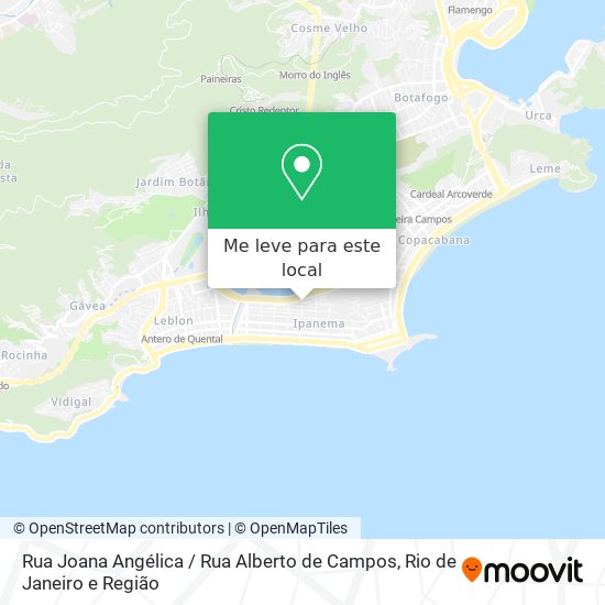 Rua Joana Angélica / Rua Alberto de Campos mapa