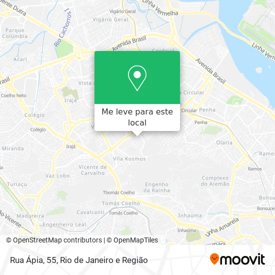 Rua Ápia, 55 mapa