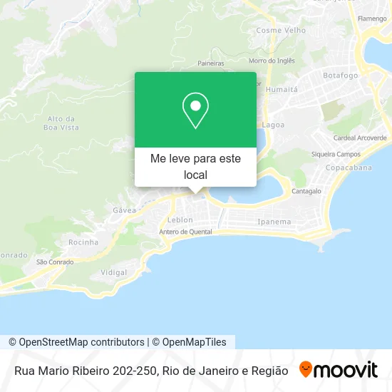 Rua Mario Ribeiro 202-250 mapa