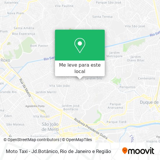 Moto Taxi - Jd.Botânico mapa