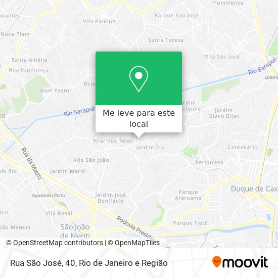Rua São José, 40 mapa