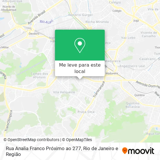 Rua Analia Franco Próximo ao 277 mapa