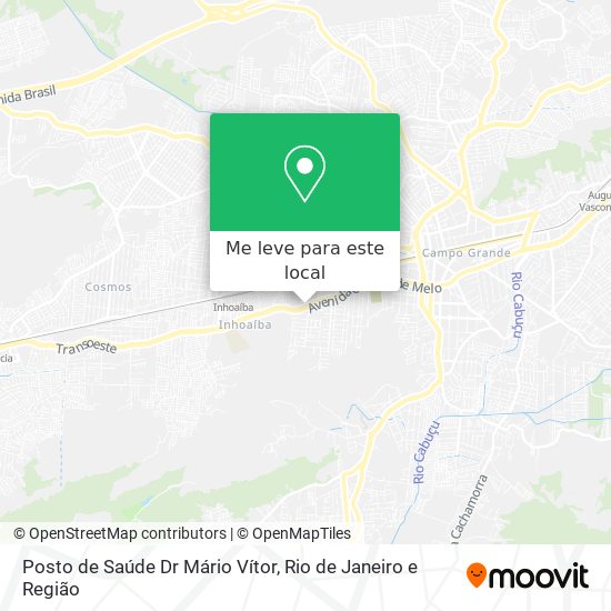 Posto de Saúde Dr Mário Vítor mapa