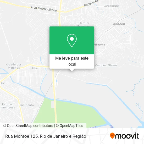 Rua Monroe 125 mapa