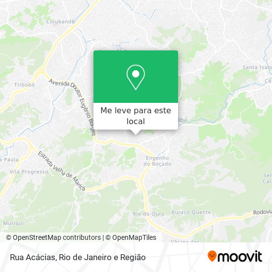 Rua Acácias mapa
