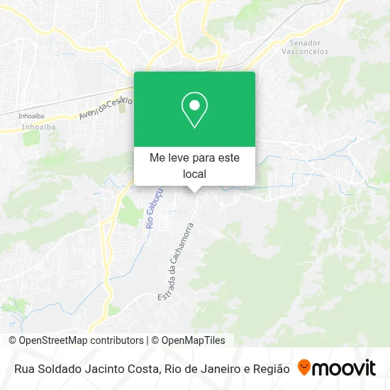Rua Soldado Jacinto Costa mapa