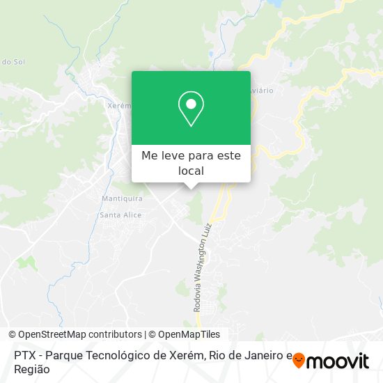 PTX - Parque Tecnológico de Xerém mapa