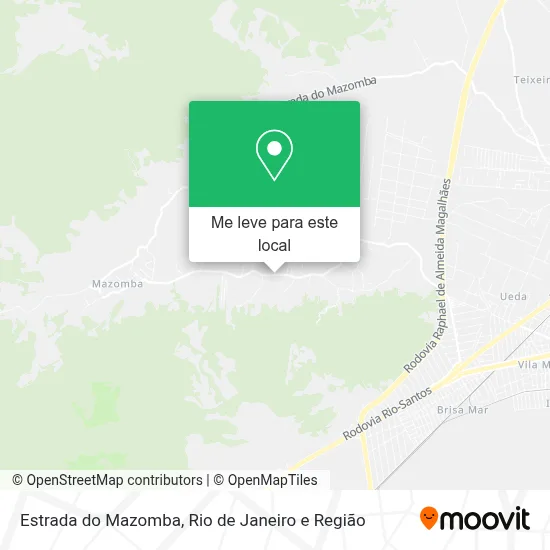 Estrada do Mazomba mapa
