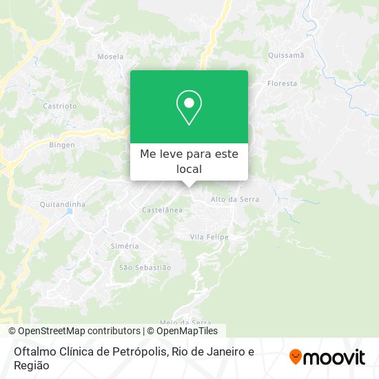 Oftalmo Clínica de Petrópolis mapa