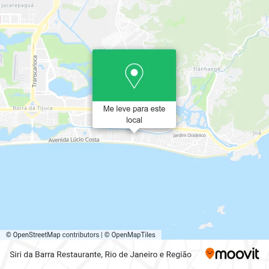 Siri da Barra Restaurante mapa