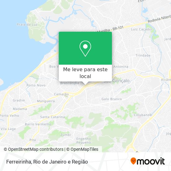 Ferreirinha mapa