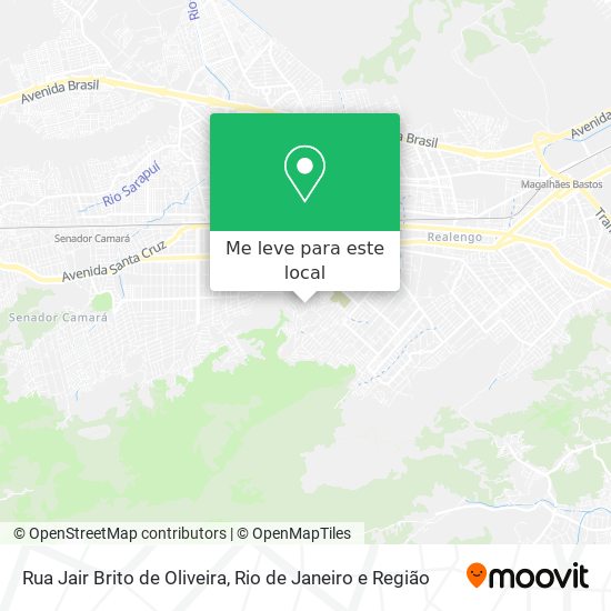 Rua Jair Brito de Oliveira mapa