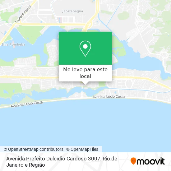 Avenida Prefeito Dulcídio Cardoso 3007 mapa