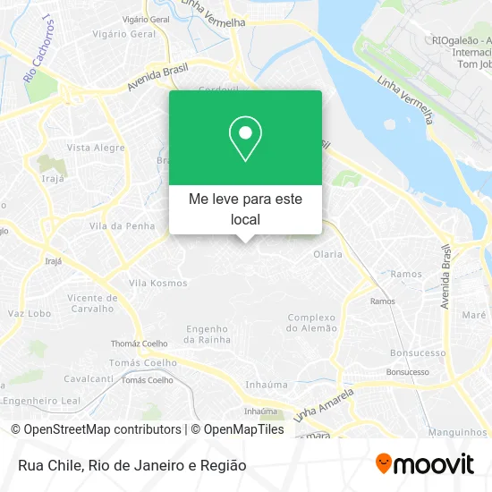 Rua Chile mapa