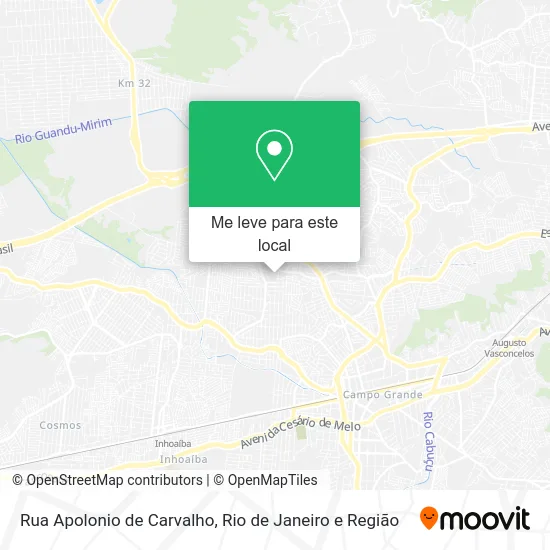 Rua Apolonio de Carvalho mapa