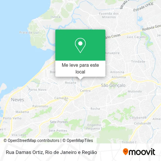 Rua Damas Ortiz mapa