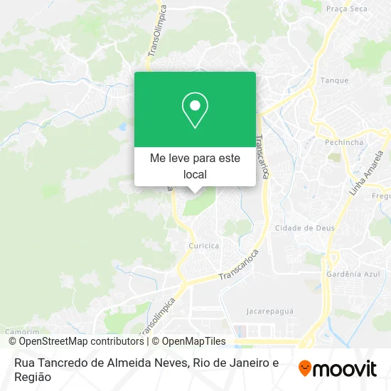 Rua Tancredo de Almeida Neves mapa