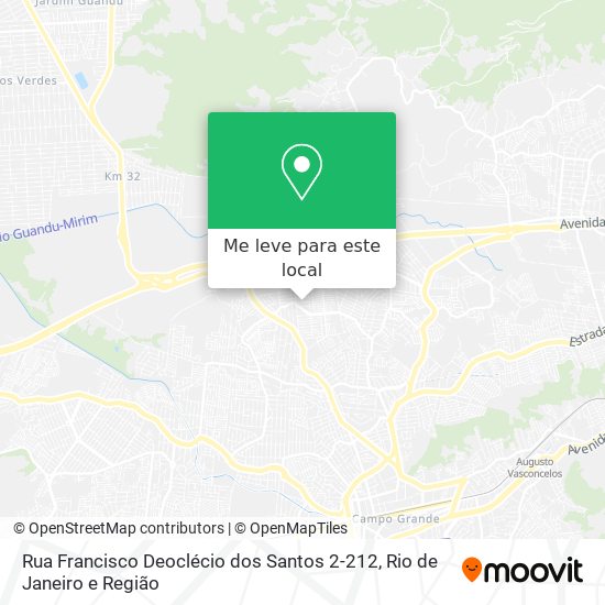 Rua Francisco Deoclécio dos Santos 2-212 mapa