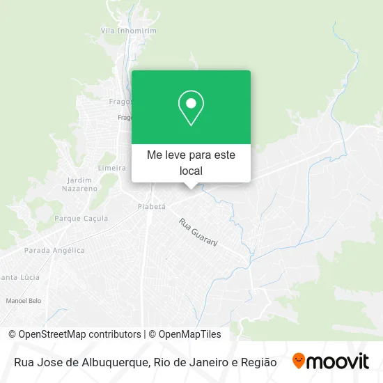 Rua Jose de Albuquerque mapa