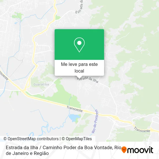 Estrada da Ilha / Caminho Poder da Boa Vontade mapa