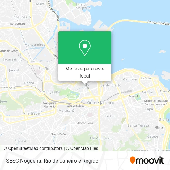 SESC Nogueira mapa
