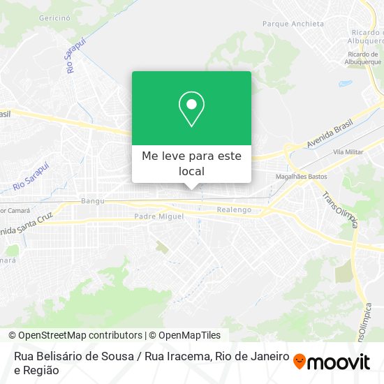 Rua Belisário de Sousa / Rua Iracema mapa