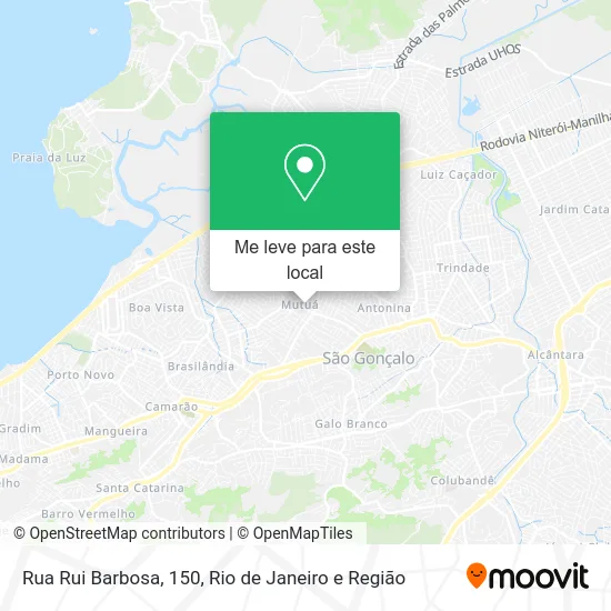 Rua Rui Barbosa, 150 mapa