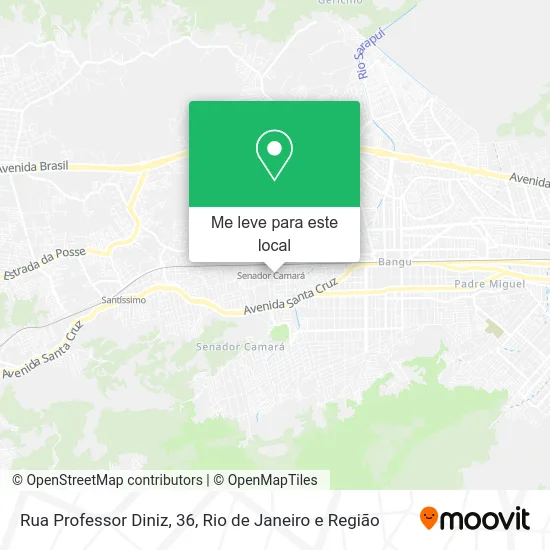 Rua Professor Diniz, 36 mapa