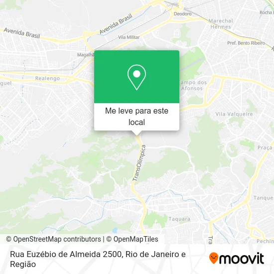 Rua Euzébio de Almeida 2500 mapa