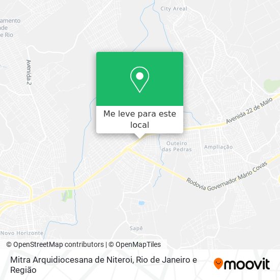 Mitra Arquidiocesana de Niteroi mapa