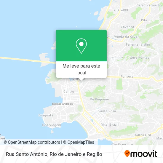 Rua Santo Antônio mapa