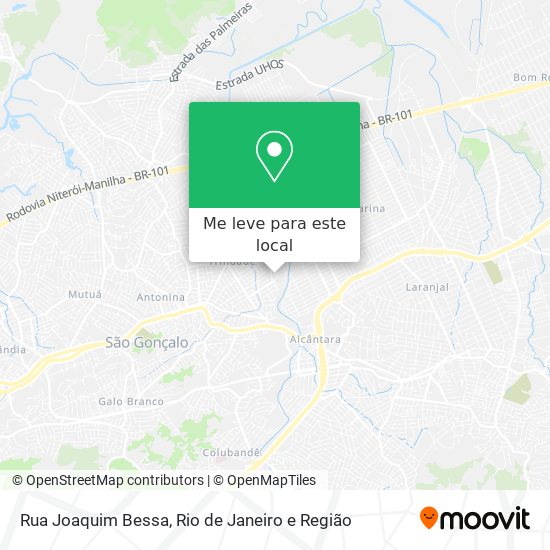 Rua Joaquim Bessa mapa