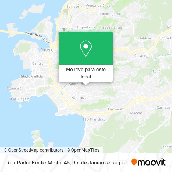 Rua Padre Emílio Miotti, 45 mapa