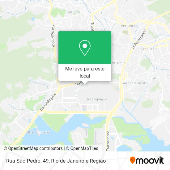 Rua São Pedro, 49 mapa