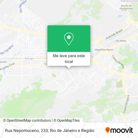 Rua Nepomuceno, 233 mapa