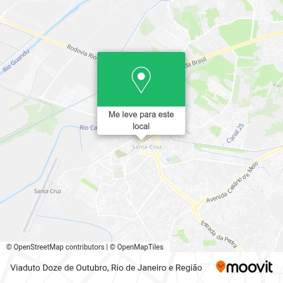 Viaduto Doze de Outubro mapa