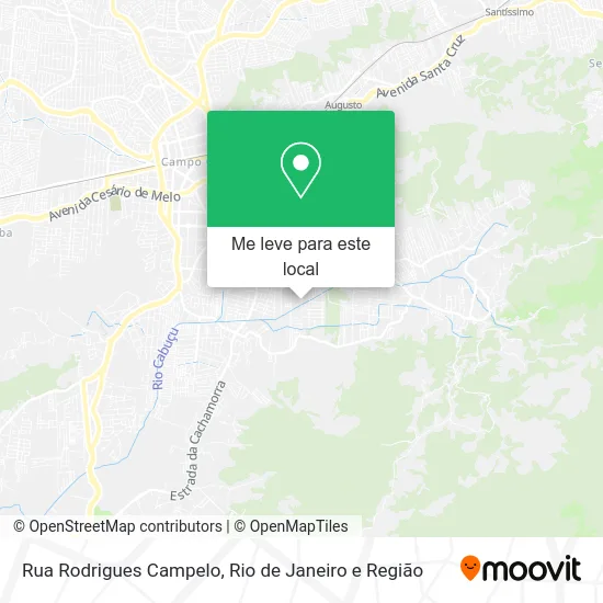 Rua Rodrigues Campelo mapa
