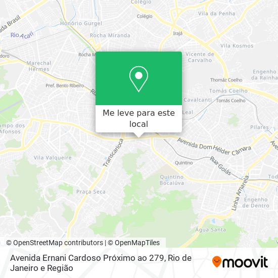 Avenida Ernani Cardoso Próximo ao 279 mapa