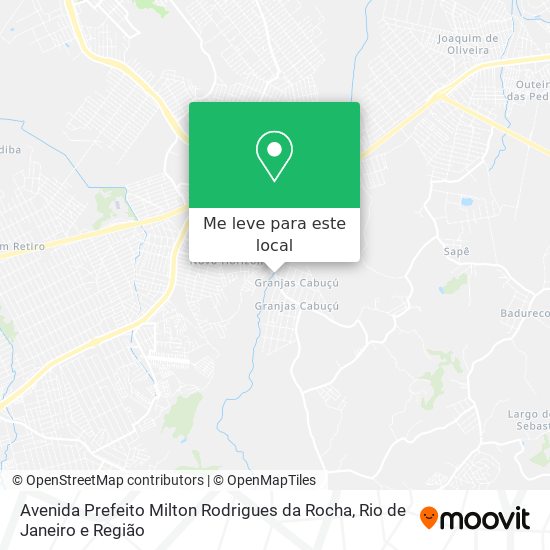 Avenida Prefeito Milton Rodrigues da Rocha mapa